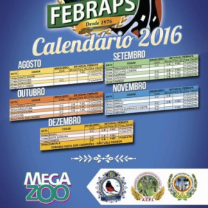 CALENDÁRIO FEBRAPS BRASIL 2016