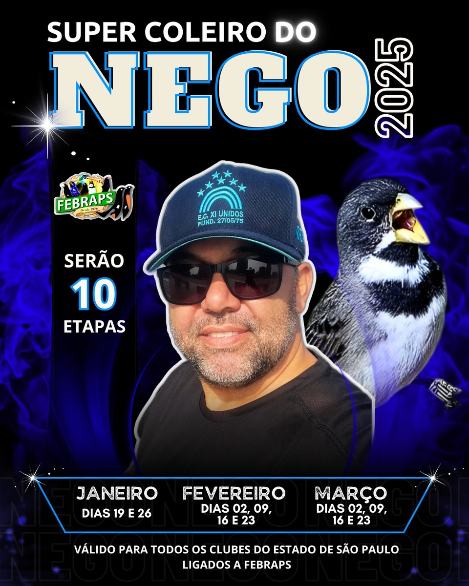 CALENDÁRIO DO SUPER COLEIRO DO NEGO 2025